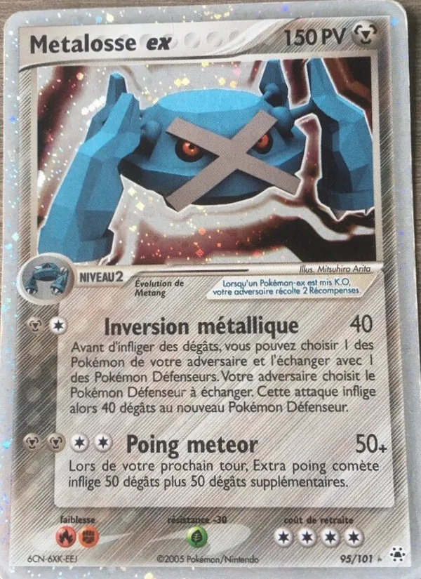 Carte Pokémon Metalosse ex 95/101 de l'extension EX Légendes Oubliées
