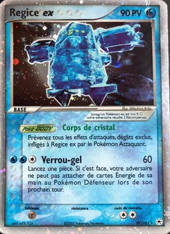 Carte Pokémon Regice ex 97 — EX Légendes Oubliées