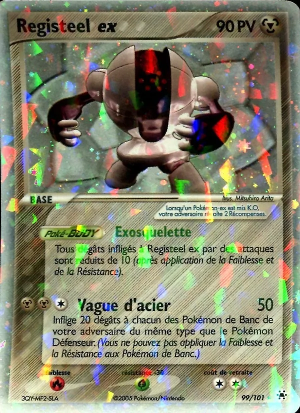 Carte Pokémon Registeel ex 99/101 de l'extension EX Légendes Oubliées