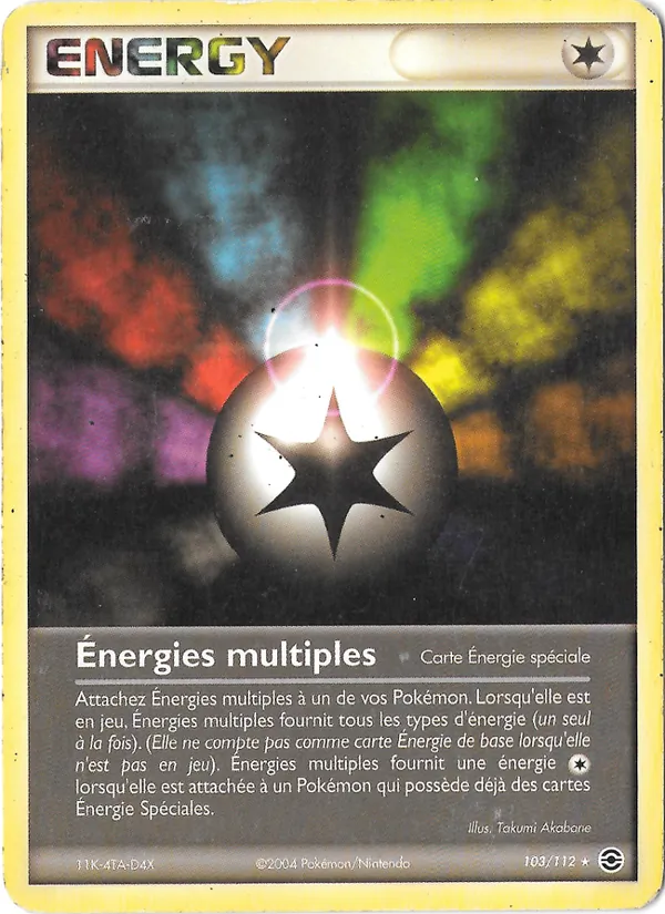 Carte Pokémon Énergies multiples 103/112 de l'extension EX Rouge Feu & Vert Feuille