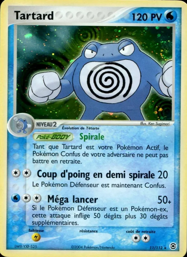 Carte Pokémon Tartard 11/112 de l'extension EX Rouge Feu & Vert Feuille