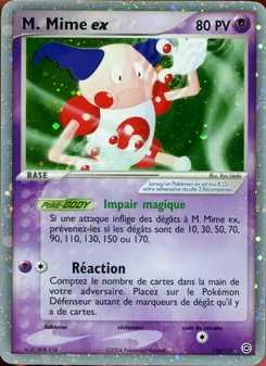 Carte Pokémon M. Mime ex 110 — EX Rouge Feu & Vert Feuille