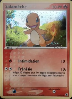 Carte Pokémon Salamèche 113 — EX Rouge Feu & Vert Feuille