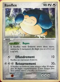Carte Pokémon Ronflex 15 — EX Rouge Feu & Vert Feuille