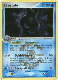 Carte Pokémon Crustabri 20 — EX Rouge Feu & Vert Feuille