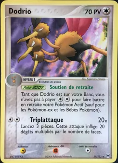 Carte Pokémon Dodrio 21 — EX Rouge Feu & Vert Feuille