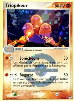 Carte Pokémon Triopikeur 22 — EX Rouge Feu & Vert Feuille