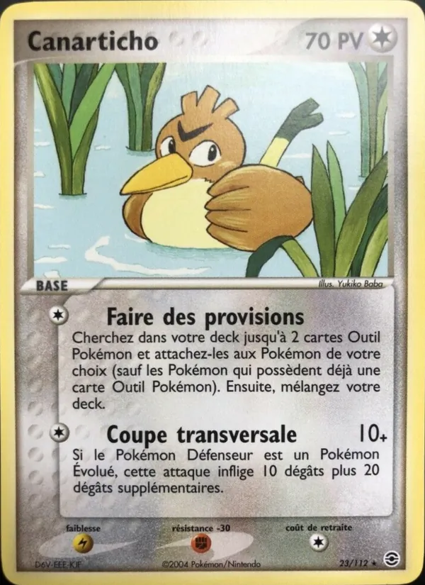 Carte Pokémon Canarticho 23/112 de l'extension EX Rouge Feu & Vert Feuille