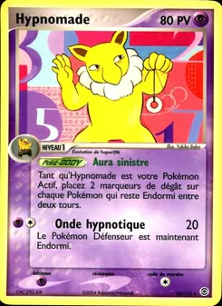 Carte Pokémon Hypnomade 25 — EX Rouge Feu & Vert Feuille