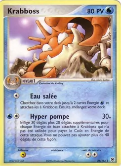 Carte Pokémon Krabboss 26 — EX Rouge Feu & Vert Feuille