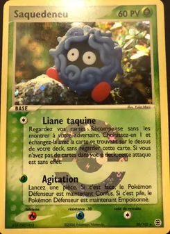 Carte Pokémon Saquedeneu 30 — EX Rouge Feu & Vert Feuille