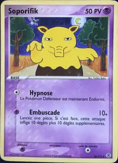 Carte Pokémon Soporifik 32 — EX Rouge Feu & Vert Feuille