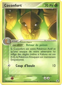 Carte Pokémon Coconfort 36 — EX Rouge Feu & Vert Feuille