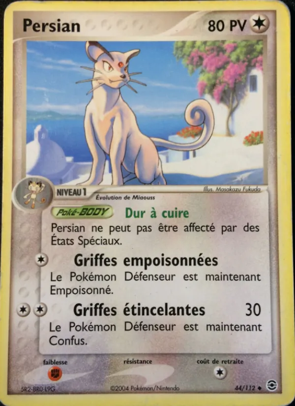 Carte Pokémon Persian 44/112 de l'extension EX Rouge Feu & Vert Feuille