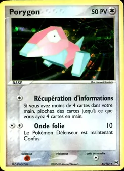 Carte Pokémon Porygon 47 — EX Rouge Feu & Vert Feuille