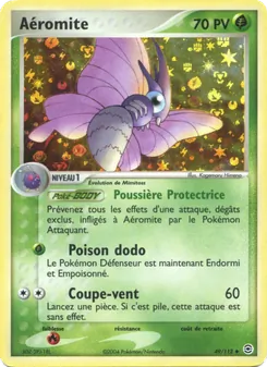 Carte Pokémon Aéromite 49 — EX Rouge Feu & Vert Feuille