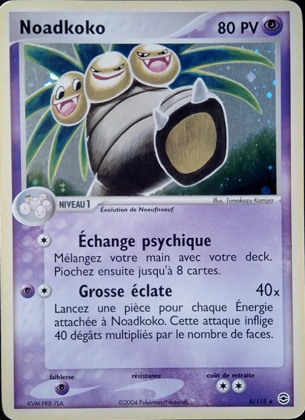 Carte Pokémon Noadkoko 5/112 de l'extension EX Rouge Feu & Vert Feuille