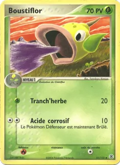 Carte Pokémon Boustiflor 51 — EX Rouge Feu & Vert Feuille