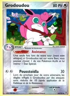 Carte Pokémon Grodoudou 52 — EX Rouge Feu & Vert Feuille