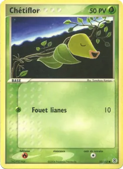 Carte Pokémon Chétiflor 53 — EX Rouge Feu & Vert Feuille