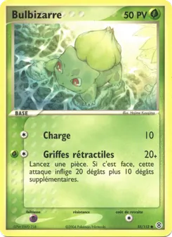 Carte Pokémon Bulbizarre 55 — EX Rouge Feu & Vert Feuille