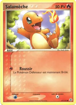 Carte Pokémon Salamèche 57 — EX Rouge Feu & Vert Feuille