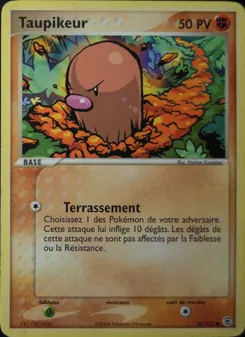 Carte Pokémon Taupikeur 61 — EX Rouge Feu & Vert Feuille