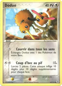 Carte Pokémon Doduo 62 — EX Rouge Feu & Vert Feuille