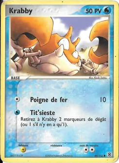 Carte Pokémon Krabby 66 — EX Rouge Feu & Vert Feuille