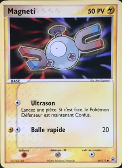 Carte Pokémon Magnéti 68 — EX Rouge Feu & Vert Feuille