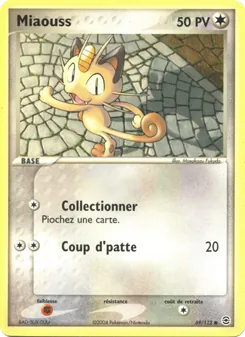 Carte Pokémon Miaouss 69 — EX Rouge Feu & Vert Feuille