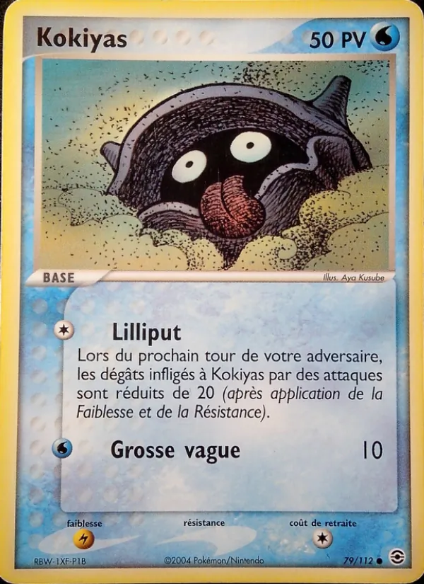 Carte Pokémon Kokiyas 79/112 de l'extension EX Rouge Feu & Vert Feuille