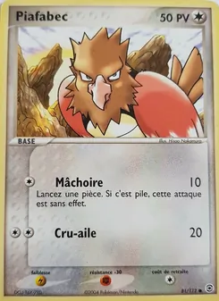 Carte Pokémon Piafabec 81 — EX Rouge Feu & Vert Feuille