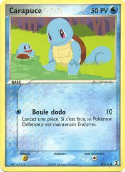 Carte Pokémon Carapuce 82 — EX Rouge Feu & Vert Feuille