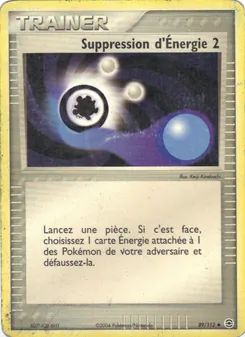 Carte Pokémon Suppression d'Énergie 2 89 — EX Rouge Feu & Vert Feuille