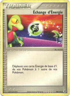 Carte Pokémon Échange d'Énergie 90 — EX Rouge Feu & Vert Feuille