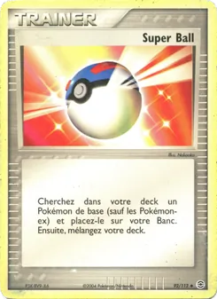 Carte Pokémon Super Ball 92 — EX Rouge Feu & Vert Feuille