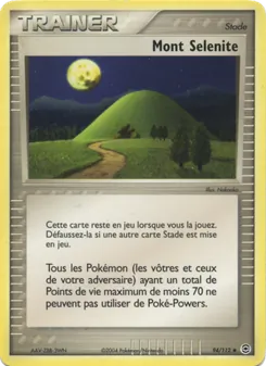 Carte Pokémon Mont Selenite 94 — EX Rouge Feu & Vert Feuille