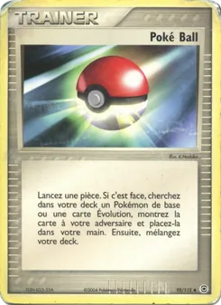 Carte Pokémon Poké Ball 95 — EX Rouge Feu & Vert Feuille