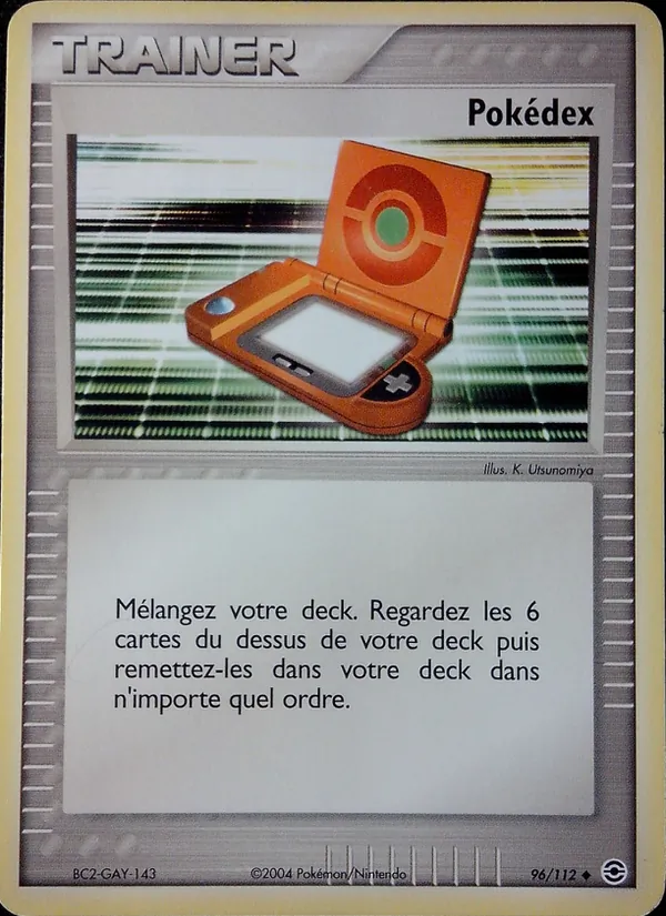 Carte Pokémon Pokédex 96/112 de l'extension EX Rouge Feu & Vert Feuille