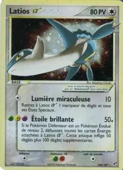 Carte Pokémon Latios ☆ 106 — EX Deoxys