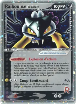 Carte Pokémon Raikou ex de Rocket 108 — EX Deoxys