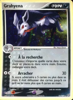 Carte Pokémon Grahyèna 12 — EX Deoxys