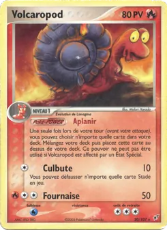 Carte Pokémon Volcaropod 20 — EX Deoxys