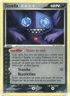 Carte Pokémon Ténéfix 23 — EX Deoxys