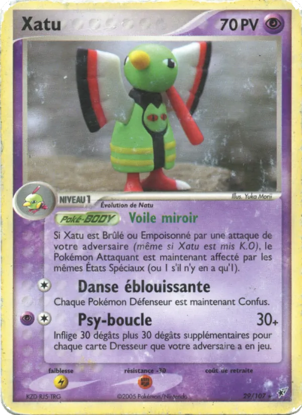 Carte Pokémon Xatu 29/107 de l'extension EX Deoxys