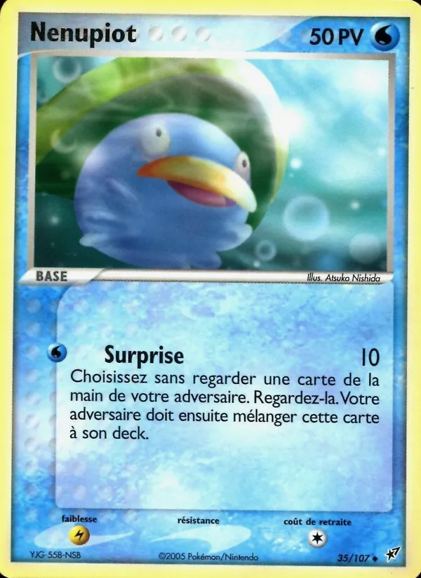 Carte Pokémon Nénupiot 35/107 de l'extension EX Deoxys