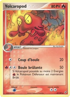 Carte Pokémon Volcaropod 37 — EX Deoxys