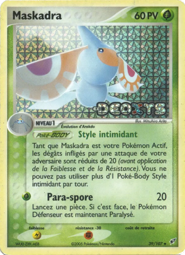 Carte Pokémon Maskadra 39/107 de l'extension EX Deoxys