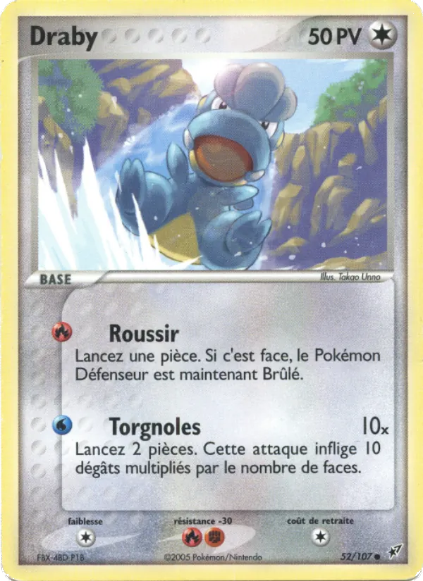 Carte Pokémon Draby 52/107 de l'extension EX Deoxys